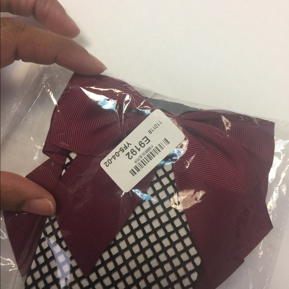 2 for $10 Ruffle Fishnet Ankle High Socks Bow - Picture 5 of 5